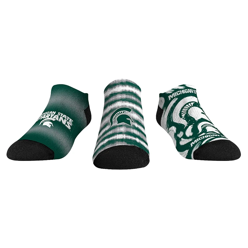 Youth Rock Em Socks Michigan State Spartans Make Some Noise Three-Pack Low-Cut Socks Set