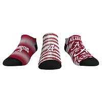 Youth Rock Em Socks Alabama Crimson Tide Make Some Noise Three-Pack Low-Cut Socks Set
