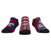 Youth Rock Em Socks Arizona Wildcats Make Some Noise Three-Pack Low-Cut Socks Set