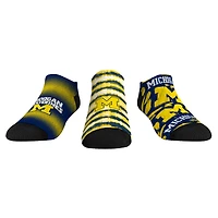 Youth Rock Em Socks Michigan Wolverines Make Some Noise Three-Pack Low-Cut Socks Set