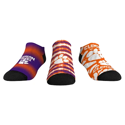 Youth Rock Em Socks Clemson Tigers Make Some Noise Three-Pack Low-Cut Socks Set