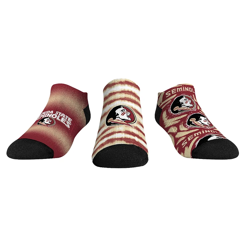 Youth Rock Em Socks Florida State Seminoles Make Some Noise Three-Pack Low-Cut Socks Set