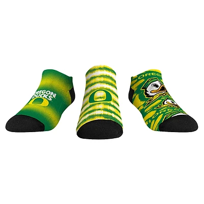 Youth Rock Em Socks Oregon Ducks Make Some Noise Three-Pack Low-Cut Socks Set