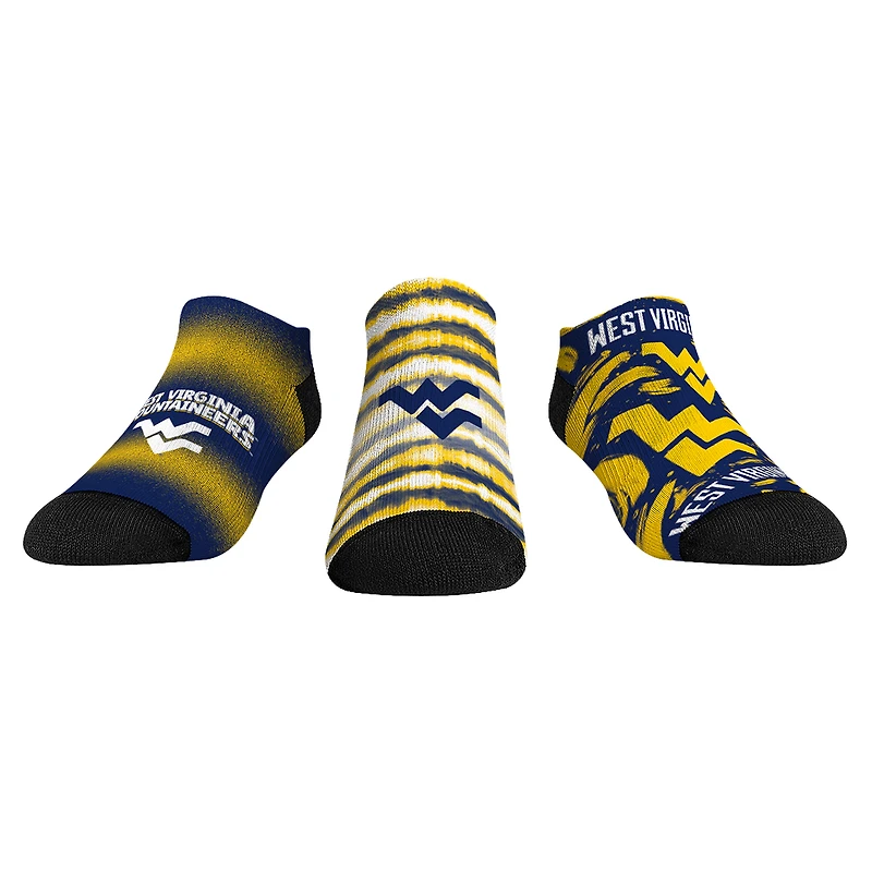 Youth Rock Em Socks West Virginia Mountaineers Make Some Noise Three-Pack Low-Cut Socks Set