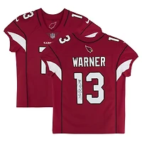 Kurt Warner Arizona Cardinals Autographed Cardinal Nike Elite Jersey with "HOF 17" Inscription