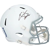 Edgerrin James Indianapolis Colts Autographed Riddell 2021 Throwback Speed Replica Helmet with "HOF 20" Inscription