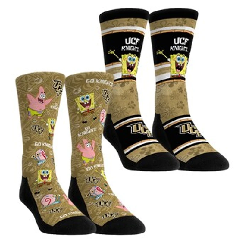Unisex Rock Em Socks UCF Knights SpongeBob SquarePants Two-Pack Crew Set