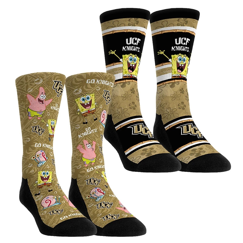 Unisex Rock Em Socks UCF Knights SpongeBob SquarePants Two-Pack Crew Set