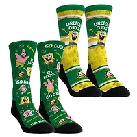 Unisex Rock Em Socks Oregon Ducks SpongeBob SquarePants Two-Pack Crew Set