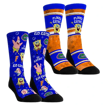 Youth Rock Em Socks Florida Gators SpongeBob SquarePants Two-Pack Crew Set