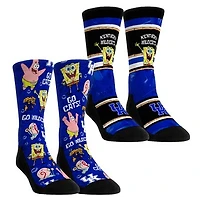 Youth Rock Em Socks Kentucky Wildcats SpongeBob SquarePants Two-Pack Crew Set