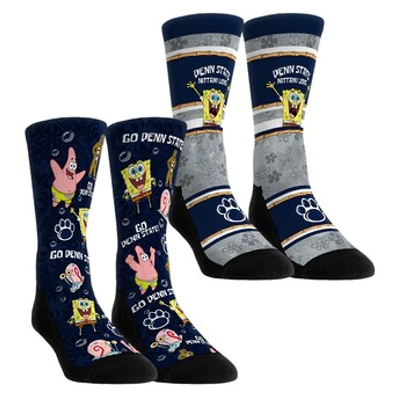 Youth Rock Em Socks Penn State Nittany Lions SpongeBob SquarePants Two-Pack Crew Socks Set