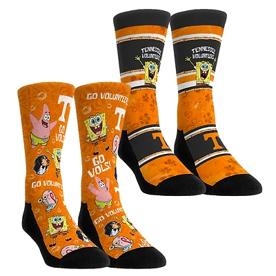 Youth Rock Em Socks Tennessee Volunteers SpongeBob SquarePants Two-Pack Crew Set