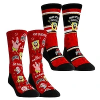 Youth Rock Em Socks Ohio State Buckeyes SpongeBob SquarePants Two-Pack Crew Set