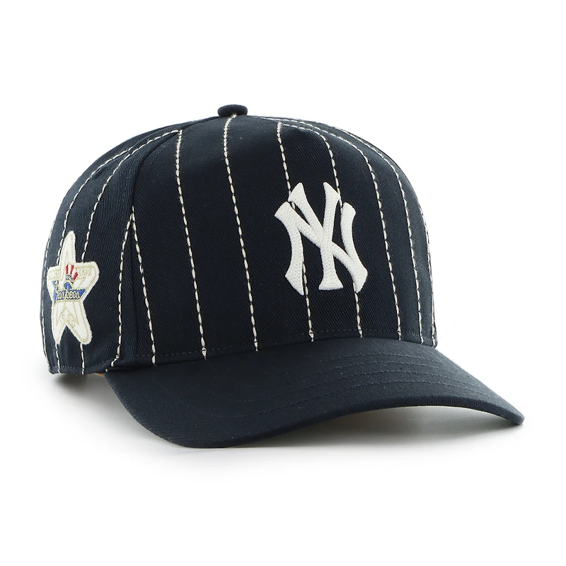 Men's '47 x Rawlings Navy New York Yankees Pinstripe Hitch Adjustable Hat