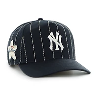 Men's '47 x Rawlings Navy New York Yankees Pinstripe Hitch Adjustable Hat