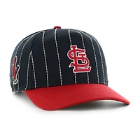 Men's '47 x Rawlings Navy/Red St. Louis Cardinals Pinstripe Hitch Adjustable Hat
