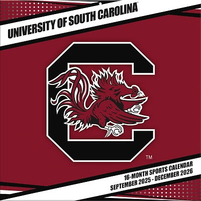 South Carolina Gamecocks 12” x 12” 2026 Team Wall Calendar