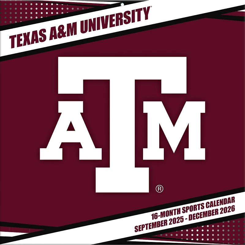 Texas A&M Aggies 12” x 12” 2026 Team Wall Calendar