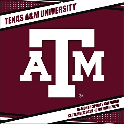 Texas A&M Aggies 12” x 12” 2026 Team Wall Calendar