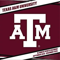 Texas A&M Aggies 12” x 12” 2026 Team Wall Calendar