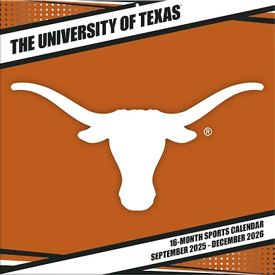 Texas Longhorns 12” x 12” 2026 Team Wall Calendar