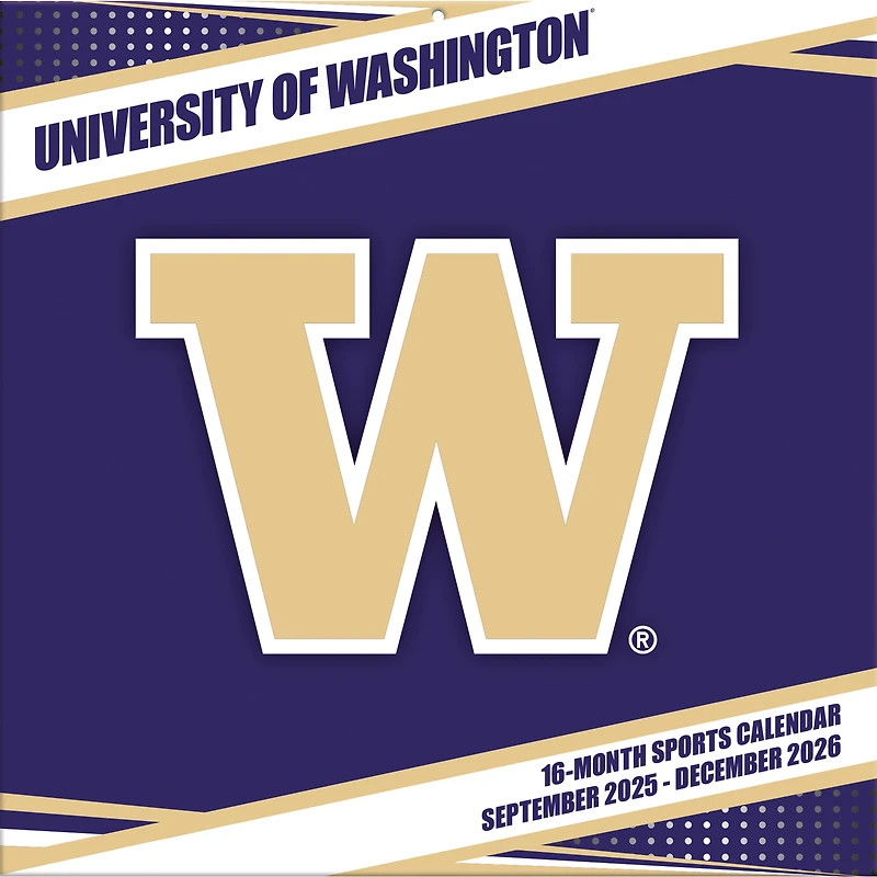 Washington Huskies 12” x 12” 2026 Team Wall Calendar