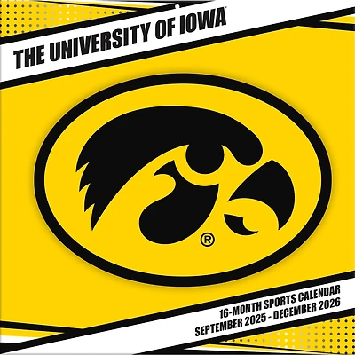 Iowa Hawkeyes 12” x 12” 2026 Team Wall Calendar