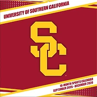 USC Trojans 12” x 12” 2026 Team Wall Calendar