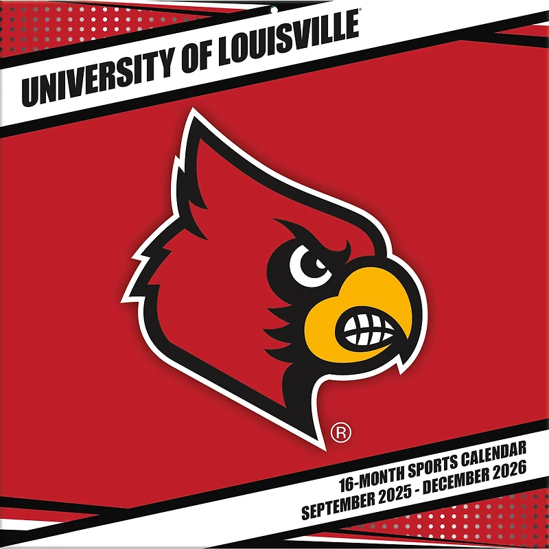 Louisville Cardinals 12” x 12” 2026 Team Wall Calendar