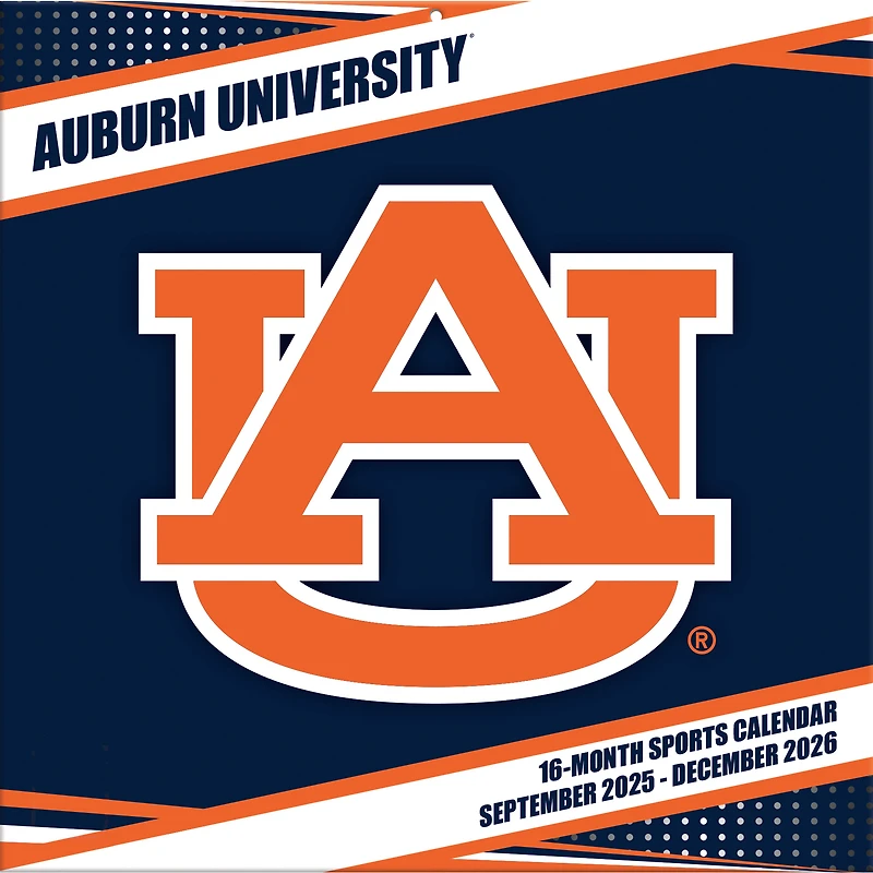 Auburn Tigers 12” x 12” 2026 Team Wall Calendar
