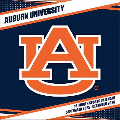 Auburn Tigers 12” x 12” 2026 Team Wall Calendar