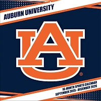 Auburn Tigers 12” x 12” 2026 Team Wall Calendar
