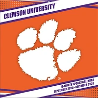 Clemson Tigers 12” x 12” 2026 Team Wall Calendar