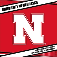 Nebraska Huskers 12” x 12” 2026 Team Wall Calendar