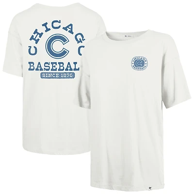 Women's '47 Natural Chicago Cubs Back Canyon Sadie T-Shirt