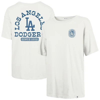 Women's '47 Natural Los Angeles Dodgers Back Canyon Sadie T-Shirt