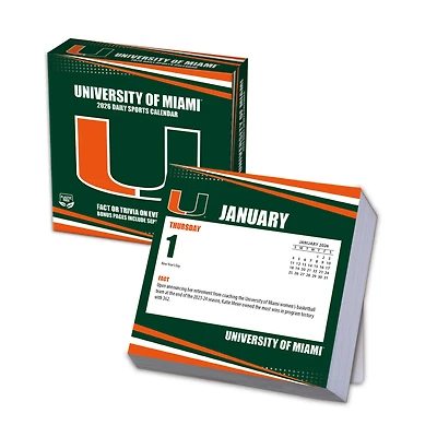 Miami Hurricanes 2026 Box Calendar