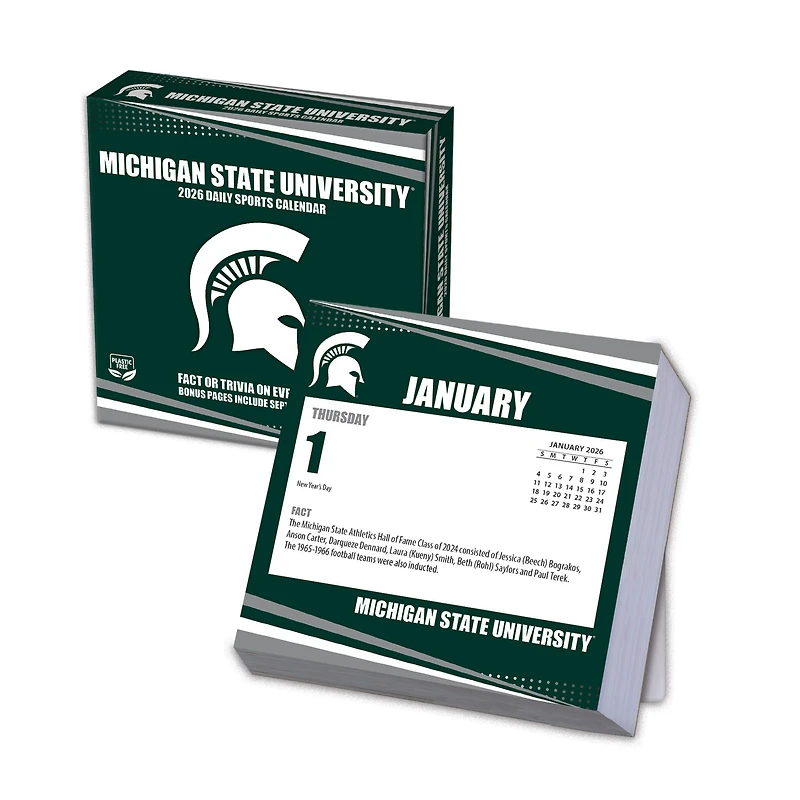 Michigan State Spartans 2026 Box Calendar