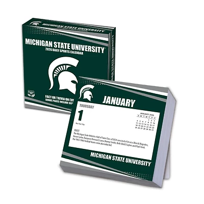 Michigan State Spartans 2026 Box Calendar