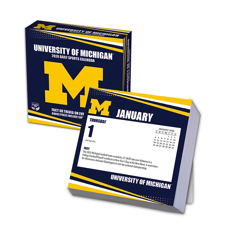 Michigan Wolverines 2026 Box Calendar