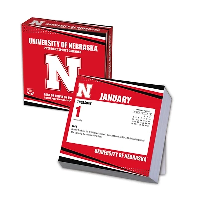 Nebraska Huskers 2026 Box Calendar