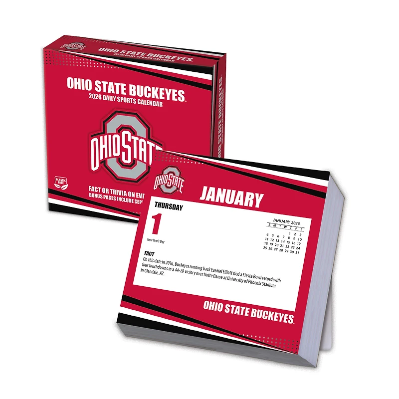 Ohio State Buckeyes 2026 Box Calendar