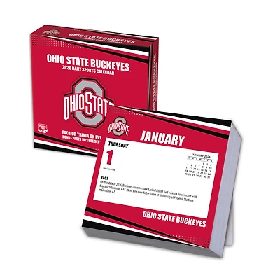 Ohio State Buckeyes 2026 Box Calendar