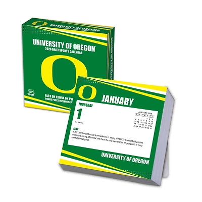 Oregon Ducks 2026 Box Calendar