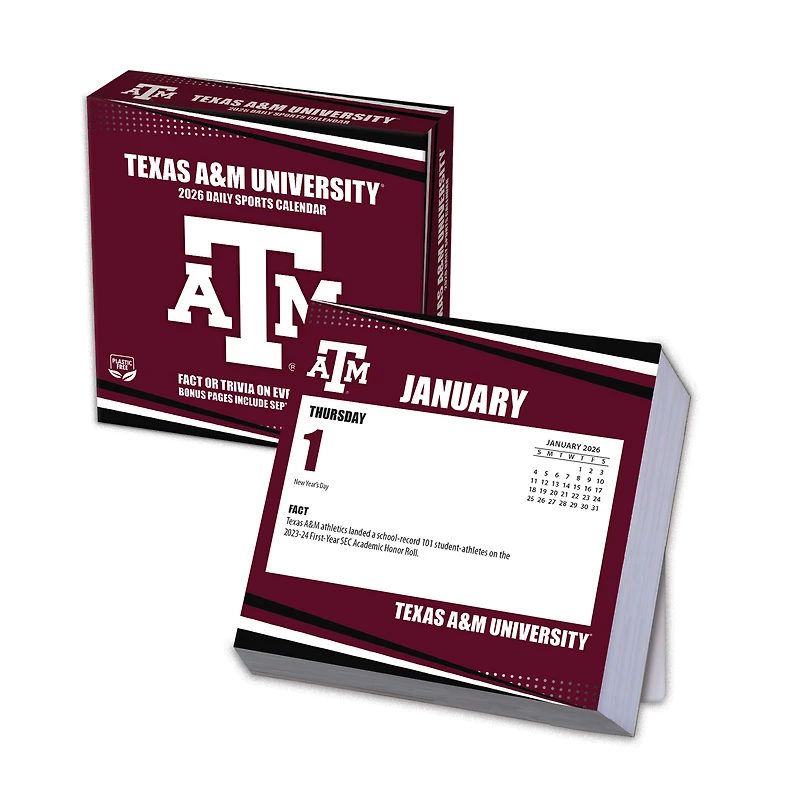 Texas A&M Aggies 2026 Box Calendar
