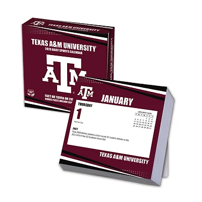 Texas A&M Aggies 2026 Box Calendar