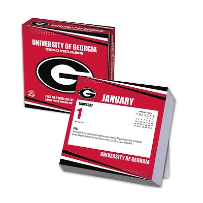Georgia Bulldogs 2026 Box Calendar