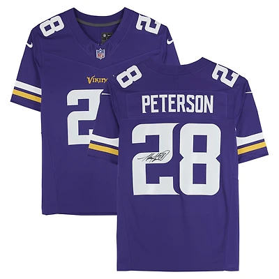 Adrian Peterson Minnesota Vikings Autographed Purple Nike Vapor F.U.S.E. Limited Jersey