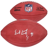 Earl Campbell Houston Oilers Autographed Wilson Duke Full Color Football with "HOF 91" Inscription